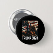 2024年7月4日愛国的なアメリカ独立Da 缶バッジ (正面&裏面)