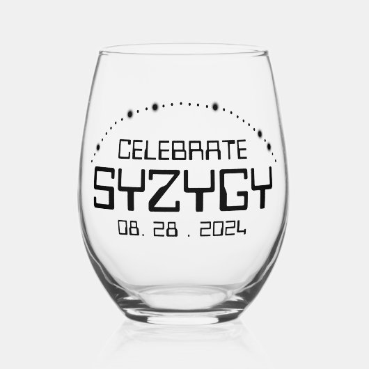 2024年8月28日のシズィギを祝おう ステムなしワイングラス (正面)