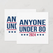 2024年80歳以おもしろい下の総選挙投票 招待状 (正面/裏面)