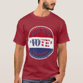 2024年 あなたの投票が重要 アメリカ国旗 投票しよう Tシャツ (正面)