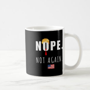 2024年 いいえ、もう一度 トランプ反対選挙 アメリカンフ コーヒーマグカップ