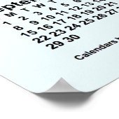 2024年 アリス ブルー 壁カレンダー by Janz ポスター (角)