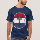 2024年 クロスと共に神と国家のために祈り、投票しよう Tシャツ (正面)