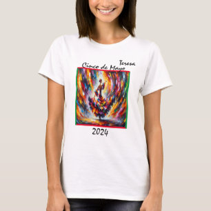 2024年 シンコ デ マヨ フラメンコダンサー 女性用 Tシャツ