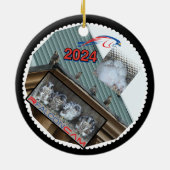 2024年 セラミック 丸い オーナメント 正義 (裏面)