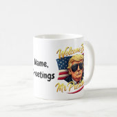 2024年 トランプ再来を歓迎しよう コーヒーマグカップ (正面右)