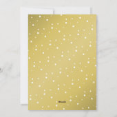 2024年 ネイビーとゴールドの新しい年を迎える 幸せなニュースが待っている! シーズンカード (裏面)