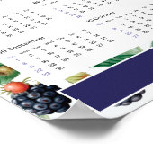 2024年 ブラックベリー カスタム カレンダー ポスター (角)