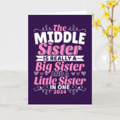 2024年 ミドルシスター 新しいお姉ちゃん カード (黄色い花)