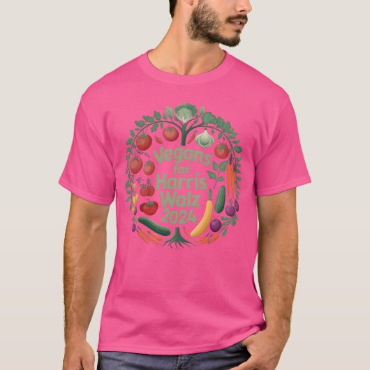 2024年 ヴァルツを踊るヴィーガンの皆さん 応援グッズ 面白い Tシャツ (正面)