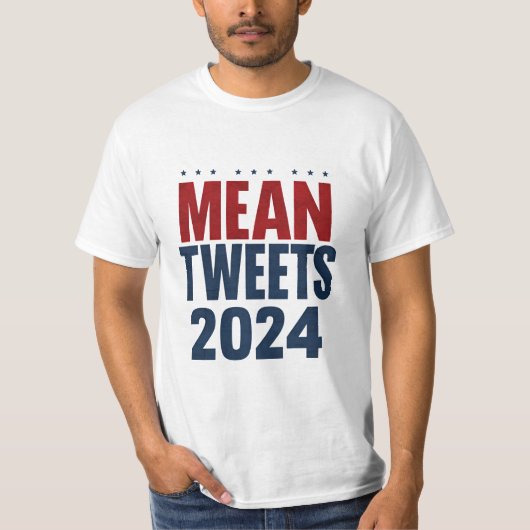 2024年 悪口ツイート 面白い選挙 トランプ Tシャツ (正面)