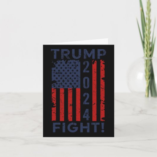 2024年 戦う 戦う 戦う - トランプ 大統領選挙 カード (正面)