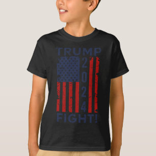 2024年 戦う 戦う 戦う - トランプ 大統領選挙 Tシャツ