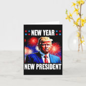 2024年 新大統領トランプ カード (黄色い花)
