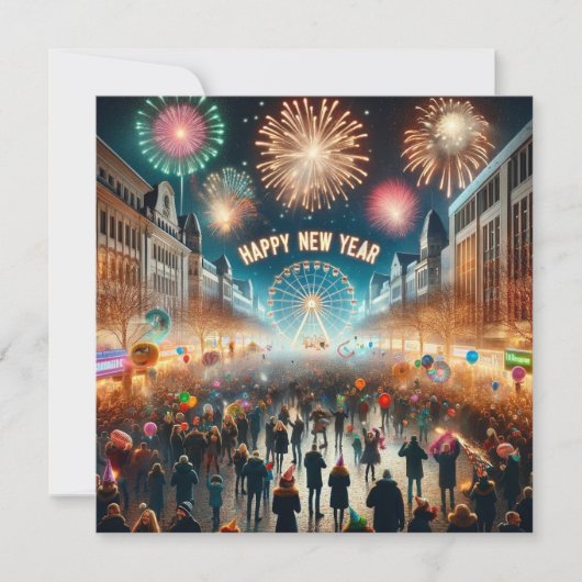 2024年 新年のフラットカード シーズンカード (正面)