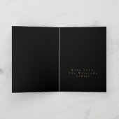 2024年 新年 おめでとう エレガント ゴールド スクリプト シーズンカード (内部)