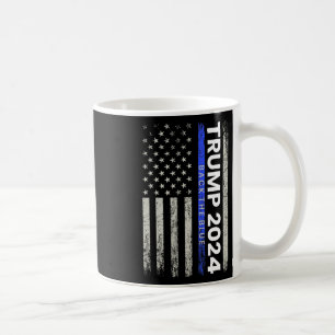 2024年 青い防線を支援する 薄い青い線 アメリカ警察 コーヒーマグカップ