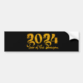 2024年 龍 GOLD バンパーステッカー (正面)