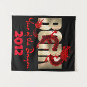 2024年、2012年、2000年、1988年生まれのドラゴン タペストリー (正面(横))