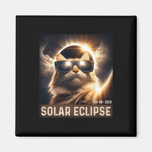 2024年EclipseがGlを着太陽のて自撮る マグネット (正面)