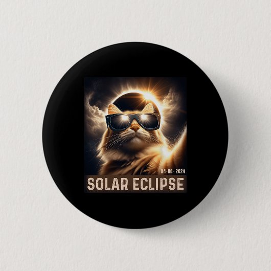2024年EclipseがGlを着太陽のて自撮る 缶バッジ (正面)