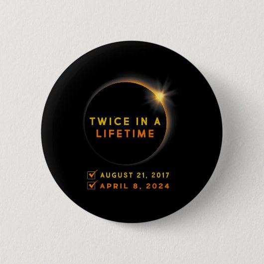 2024年Eclipseで2回のEclipseシ太陽のャツ 缶バッジ (正面)