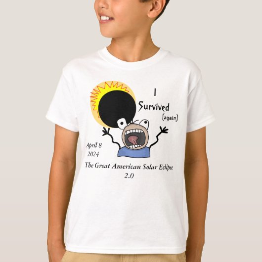 2024年Eclipse Survival 太陽の Edition Tシャツ (正面)