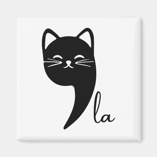 2024年Elec社長のCat Comma La Kamala Harris マグネット (正面)