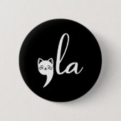 2024年Elec社長のCat Comma La Kamala Harris 缶バッジ (正面)