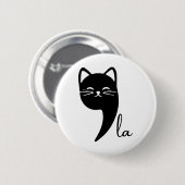2024年Elec社長のCat Comma La Kamala Harris 缶バッジ (正面&裏面)