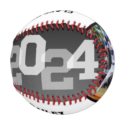 2024年GRADアスリート写真卒業記念 野球ボール (正面右)