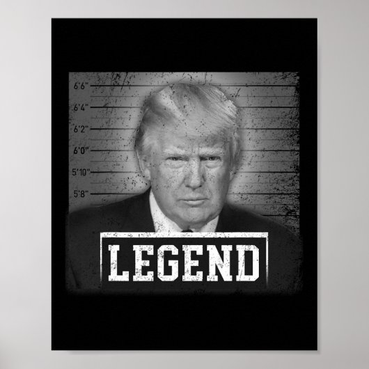 2024年Mugshot President Legend 救 Americaヴィンテージ ポスター (正面)