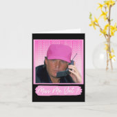 2024年Nope Trump 2024再大統領投票 カード (黄色い花)