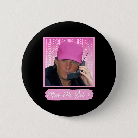 2024年Nope Trump 2024再大統領投票 缶バッジ (正面)