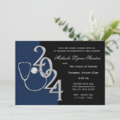2024年Nursing Medical Field Gradation Blue 招待状 (スタンド正面)