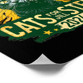 2024年Usa Green T大統領のジル・スタイン猫たち ポスター (角)