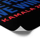 2024年V社長にカマラハリスを勝ち取る ポスター (角)