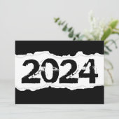 2024引き裂かれた紙招待 招待状 (スタンド正面)