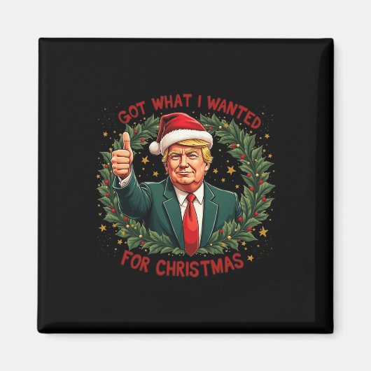 2024得年のクリスマストランプ3 マグネット (正面)
