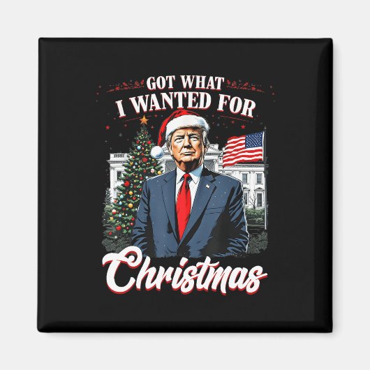 2024得年のクリスマストランプ4 マグネット (正面)