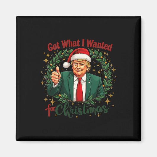 2024得年のクリスマストランプ5 マグネット (正面)
