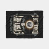 2024得年アーカンソーでモーン太陽のド化 フリースブランケット (正面(横))