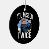 2024恋しく思年12回ゴルフ2024投票で私を引き恋しく思落とす セラミックオーナメント (右)