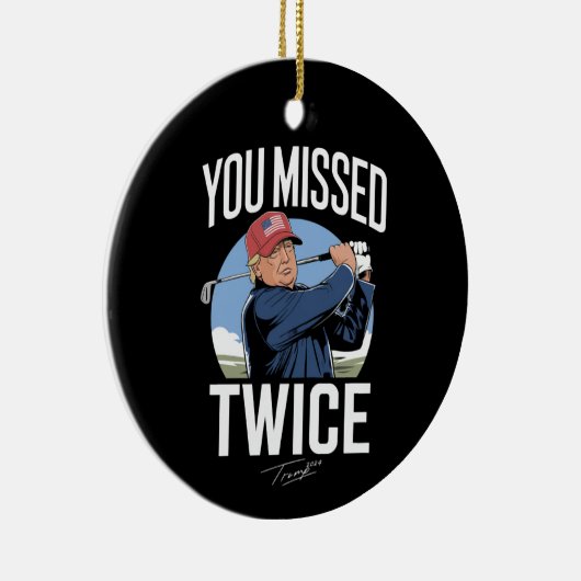 2024恋しく思年12回ゴルフ2024投票で私を引き恋しく思落とす セラミックオーナメント (右)