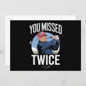 2024恋しく思年12回ゴルフ2024投票で私を引き恋しく思落とす 招待状 (正面/裏面)