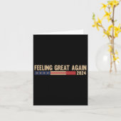 2024感じ年素晴らし再トランプ カード (黄色い花)