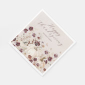 2024感謝祭ディナーパンプキンワイルドフラワー スタンダードランチョンナプキン (角)