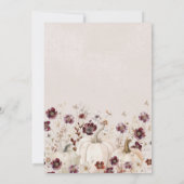 2024感謝祭ディナーパンプキンワイルドフラワー 招待状 (裏面)