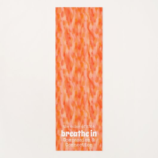 2024慈悲とつながりの色を吸う ヨガマット (正面)