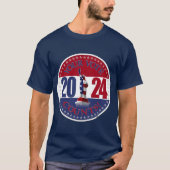 2024投票で自由の女神を数える Tシャツ (正面)